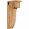 Ekena Millwork Del Monte Rough Sawn Corbel w/Backplate, Western Red Cedar, 6"W x 10"D x 22"H COR06X10X22DEL01RWR - alternate 1